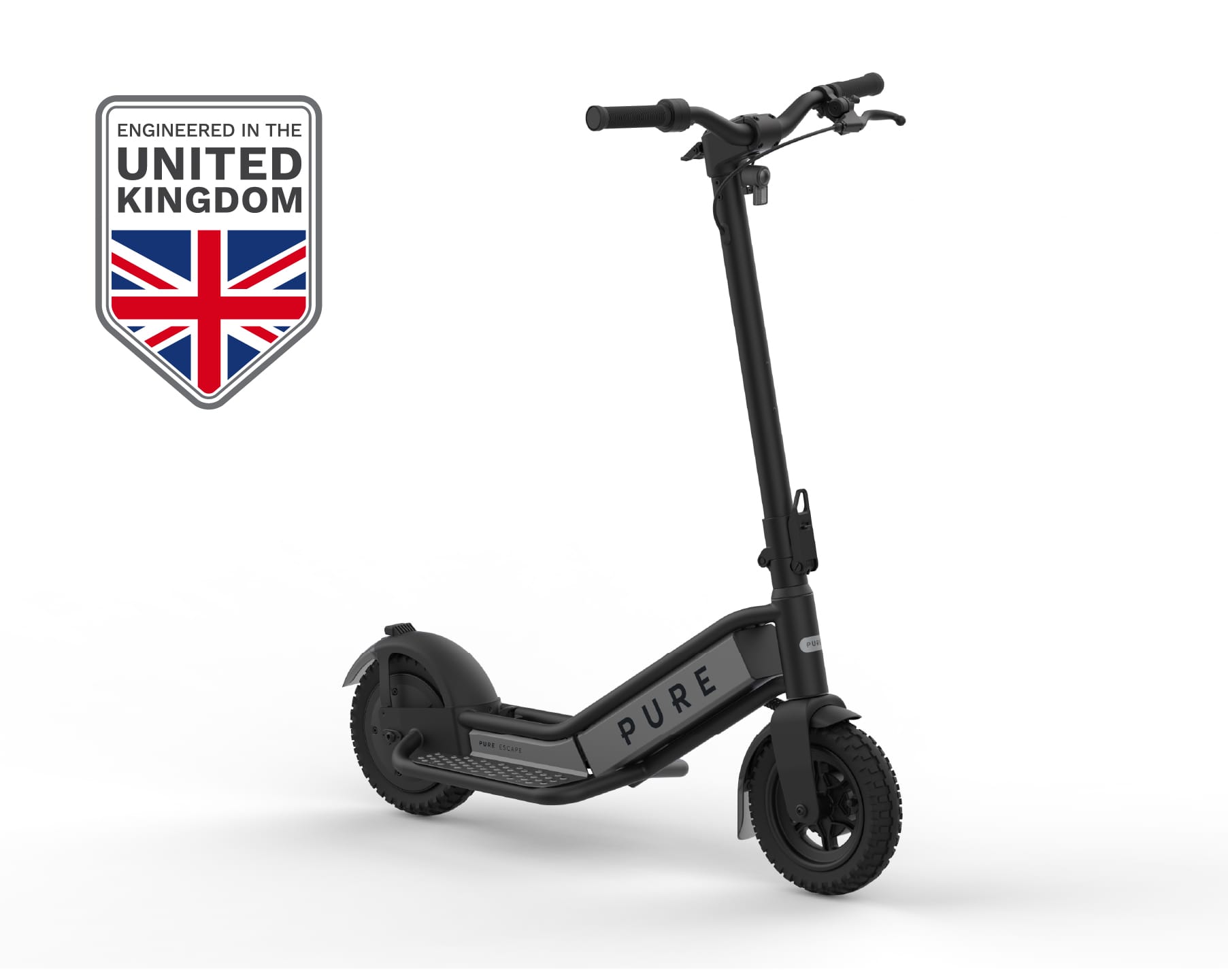 Pure Electric Scooter Black & Gunmetal Escape