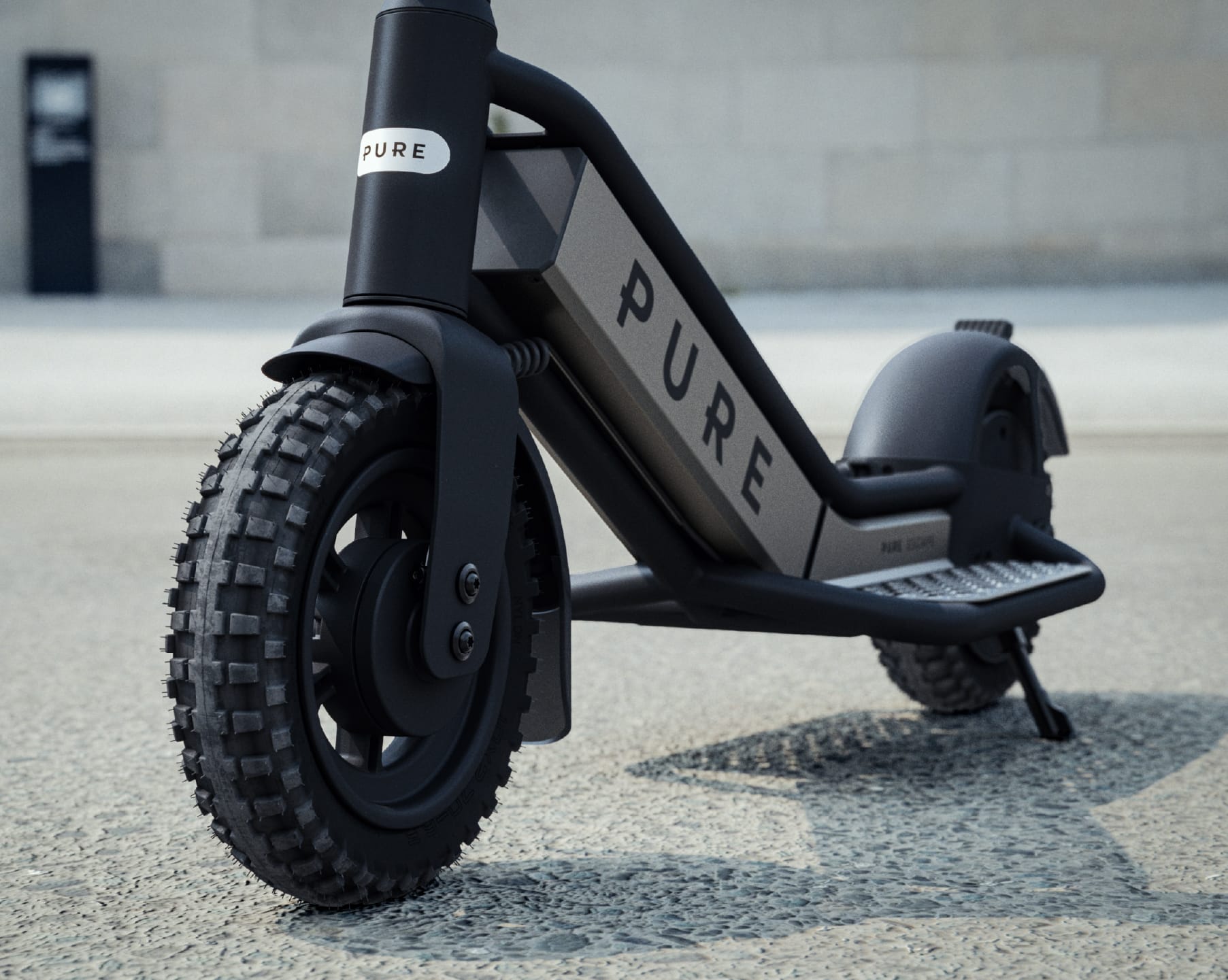 Pure Electric Scooter Black & Gunmetal Escape