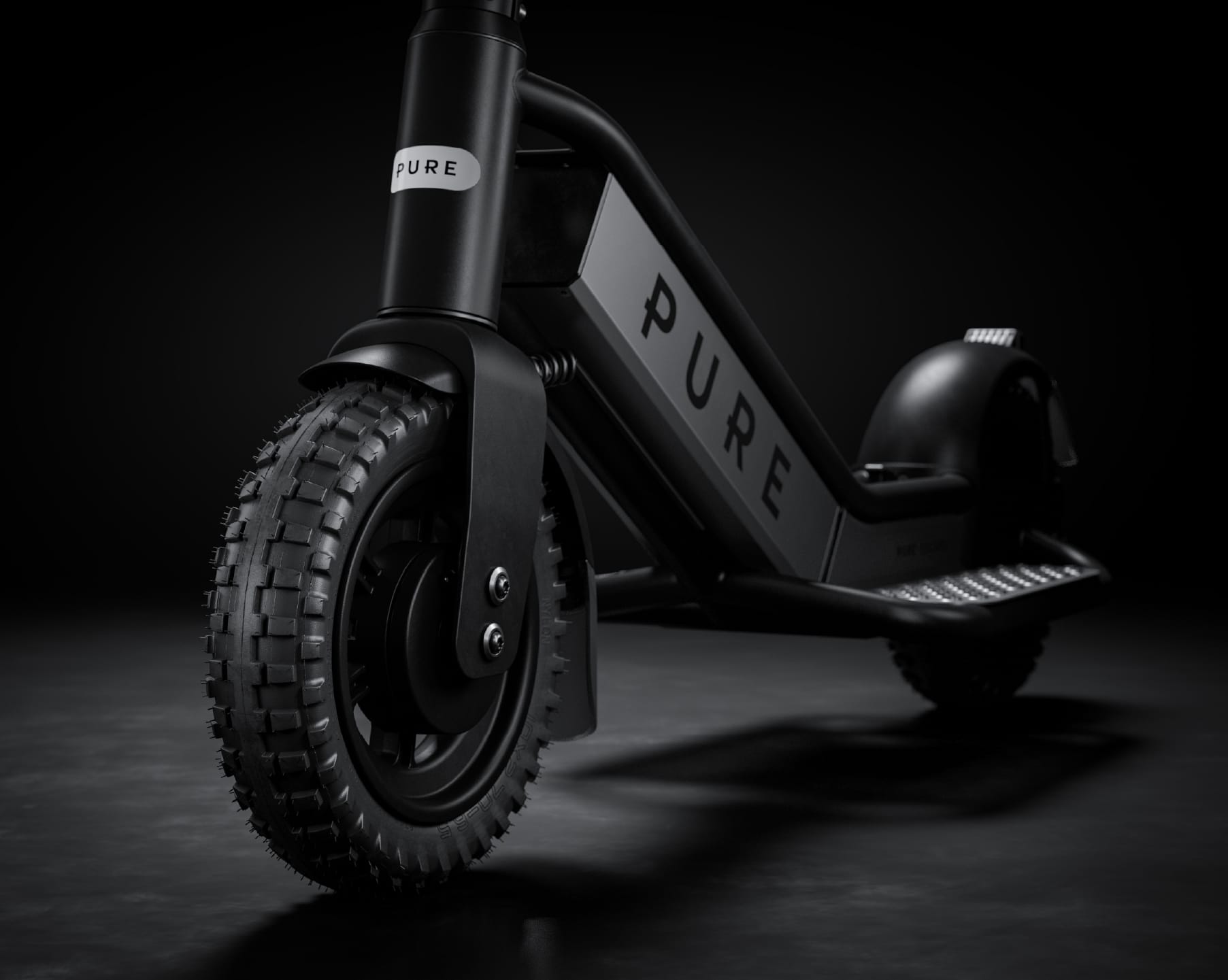 Pure Electric Scooter Black & Gunmetal Escape