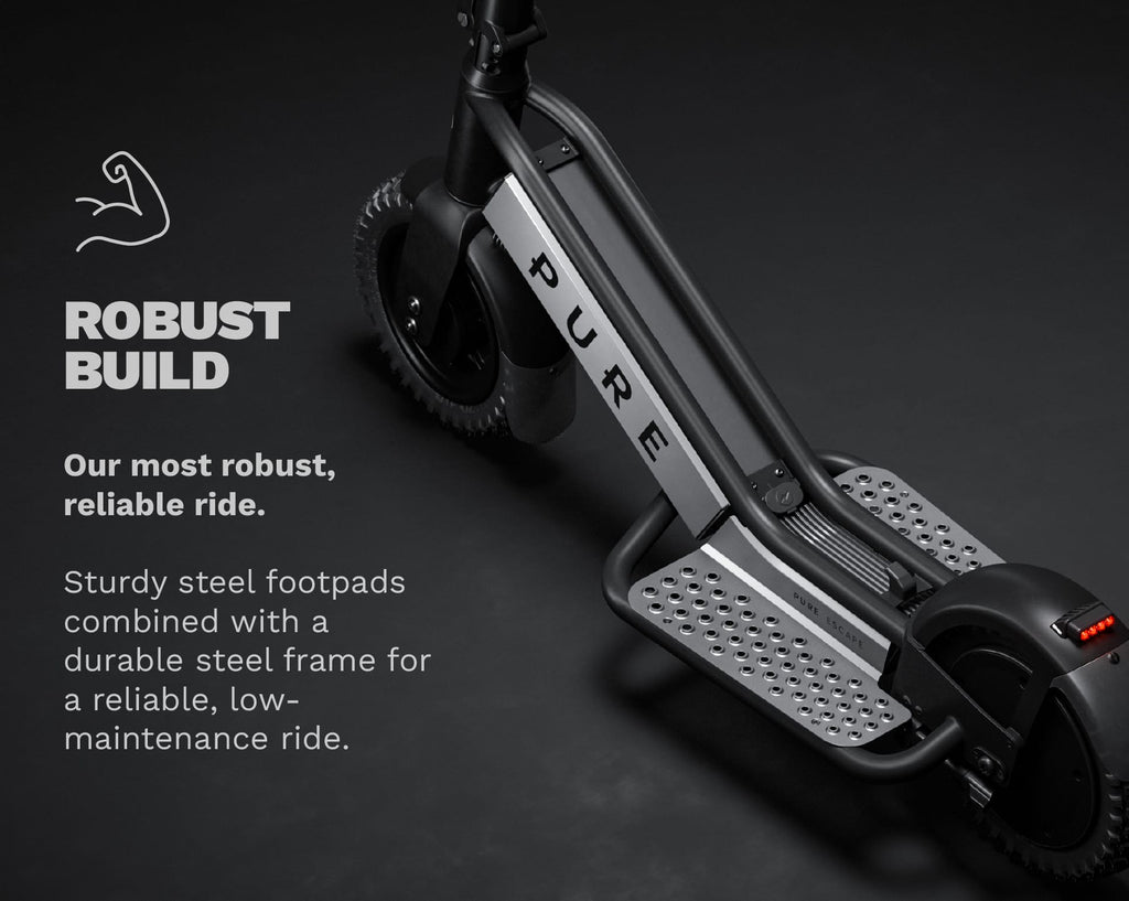 Pure Electric Scooter Black & Gunmetal Escape