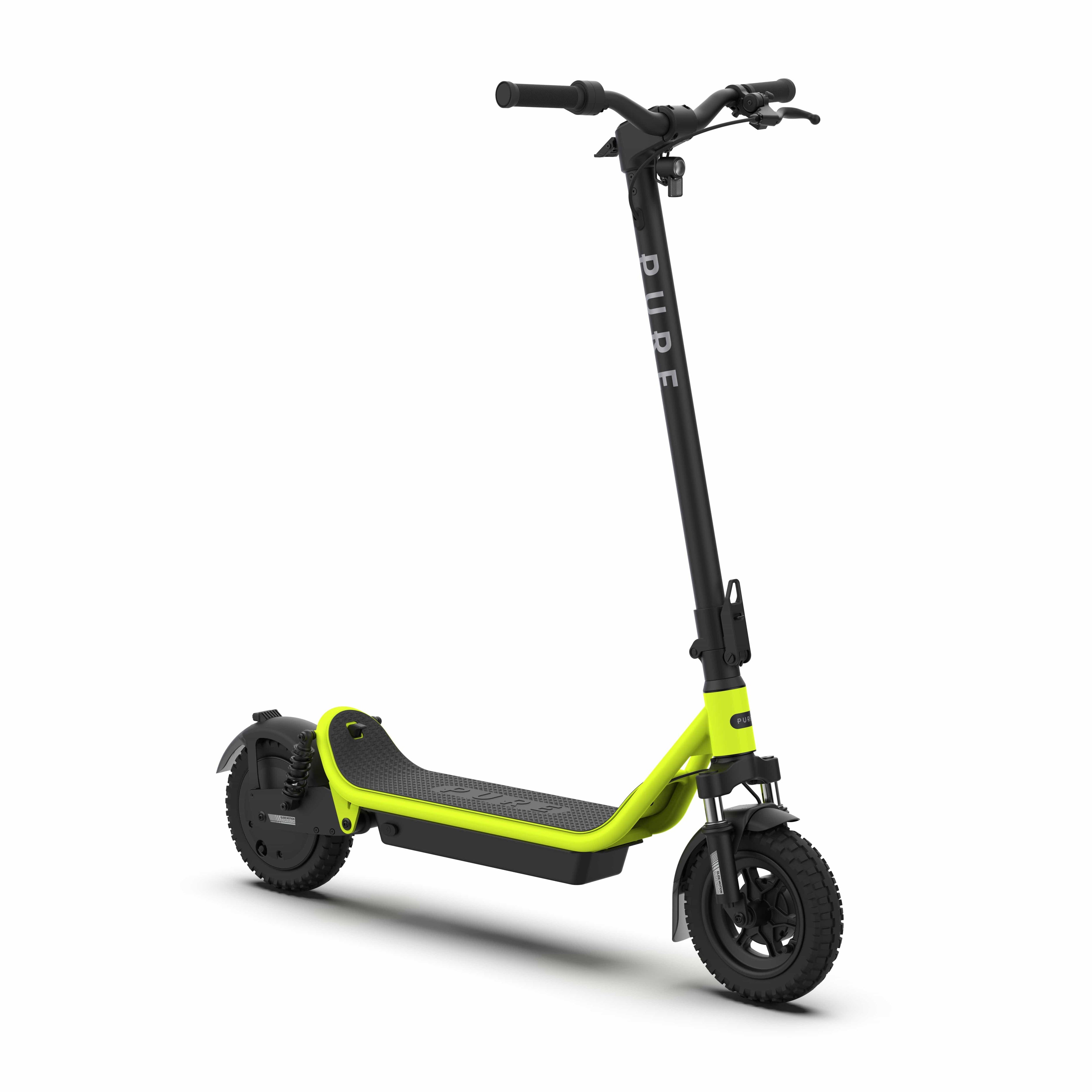 Pure Electric Scooter Fluro Yellow Air⁵ Pro+ Suspension