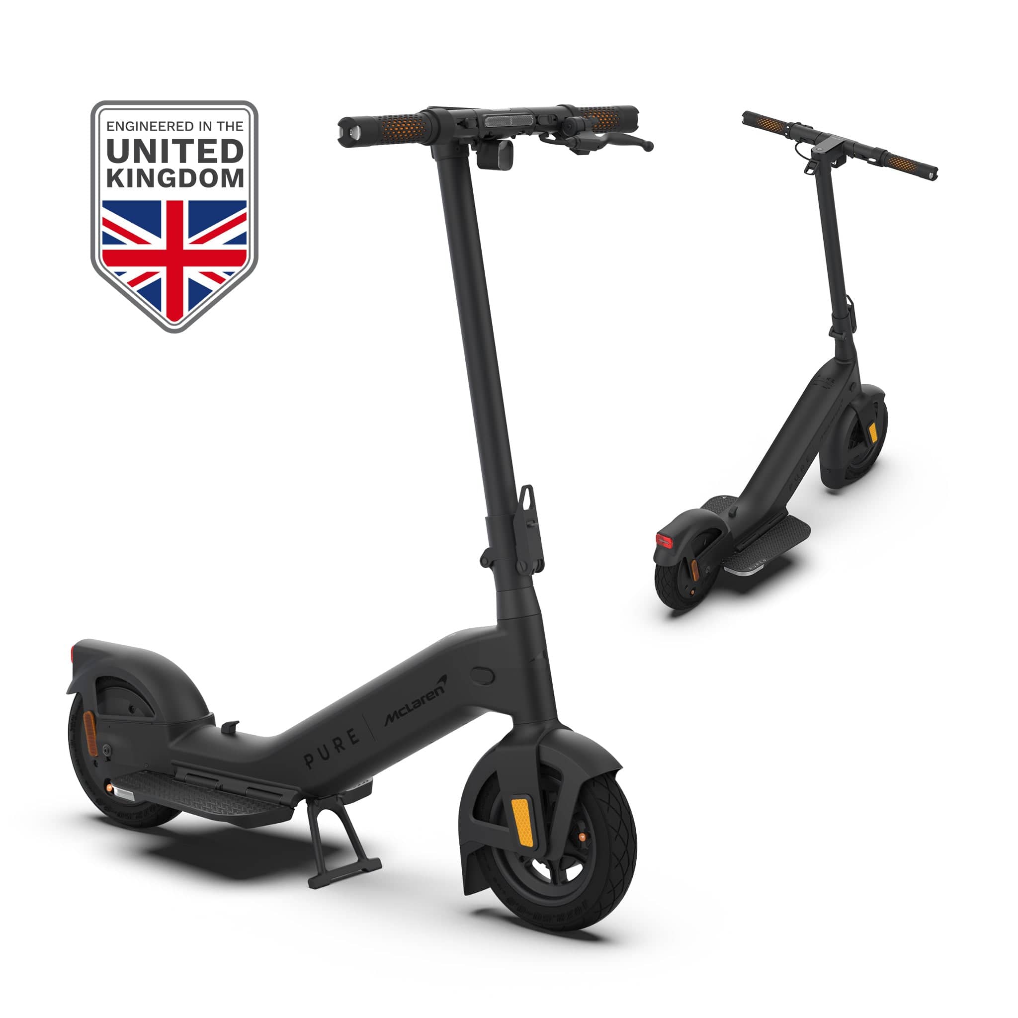 Pure Scooter Black Pure x McLaren Black