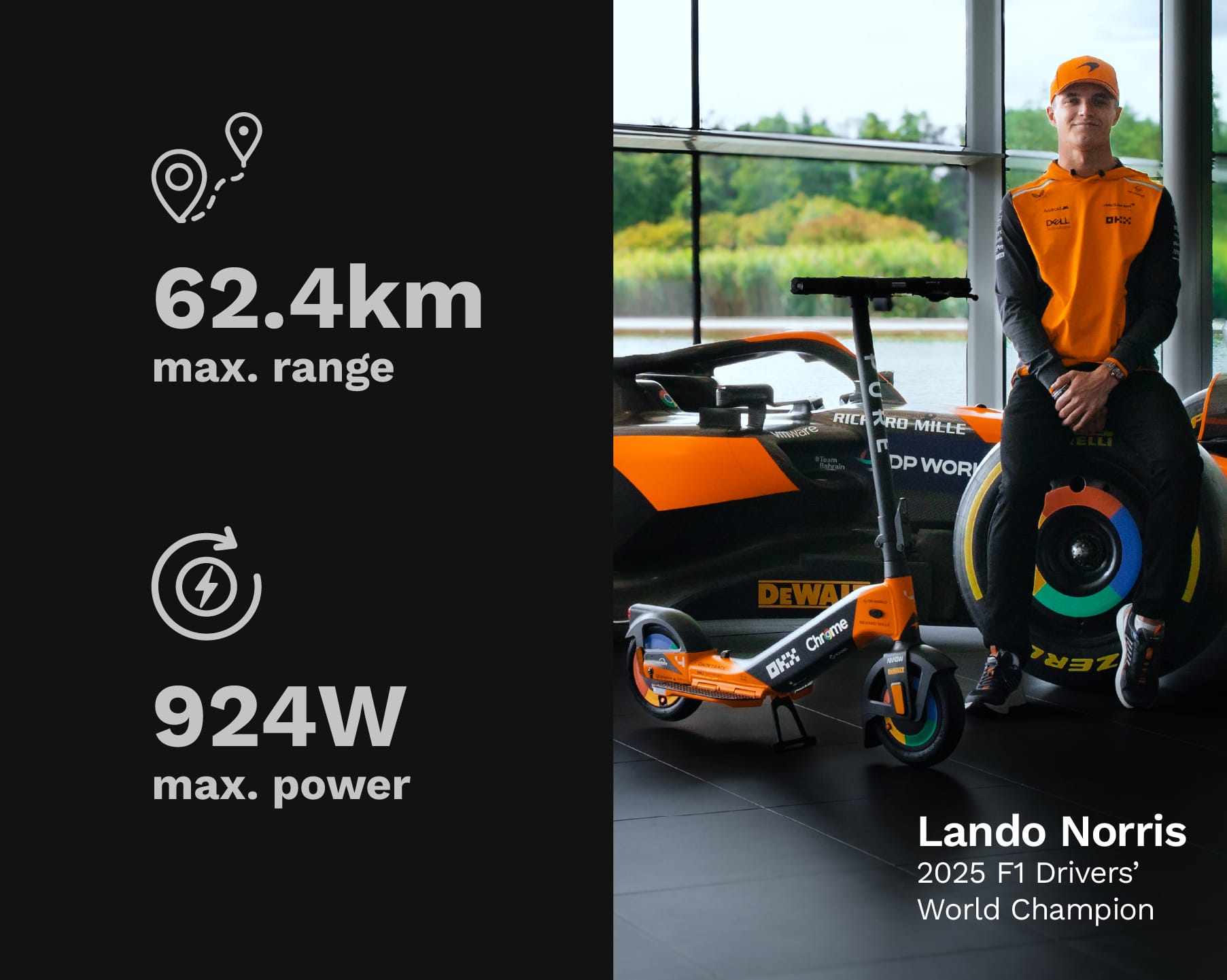Pure x McLaren MCL38 Electric Scooter | 62.4km Range | Pure Electric