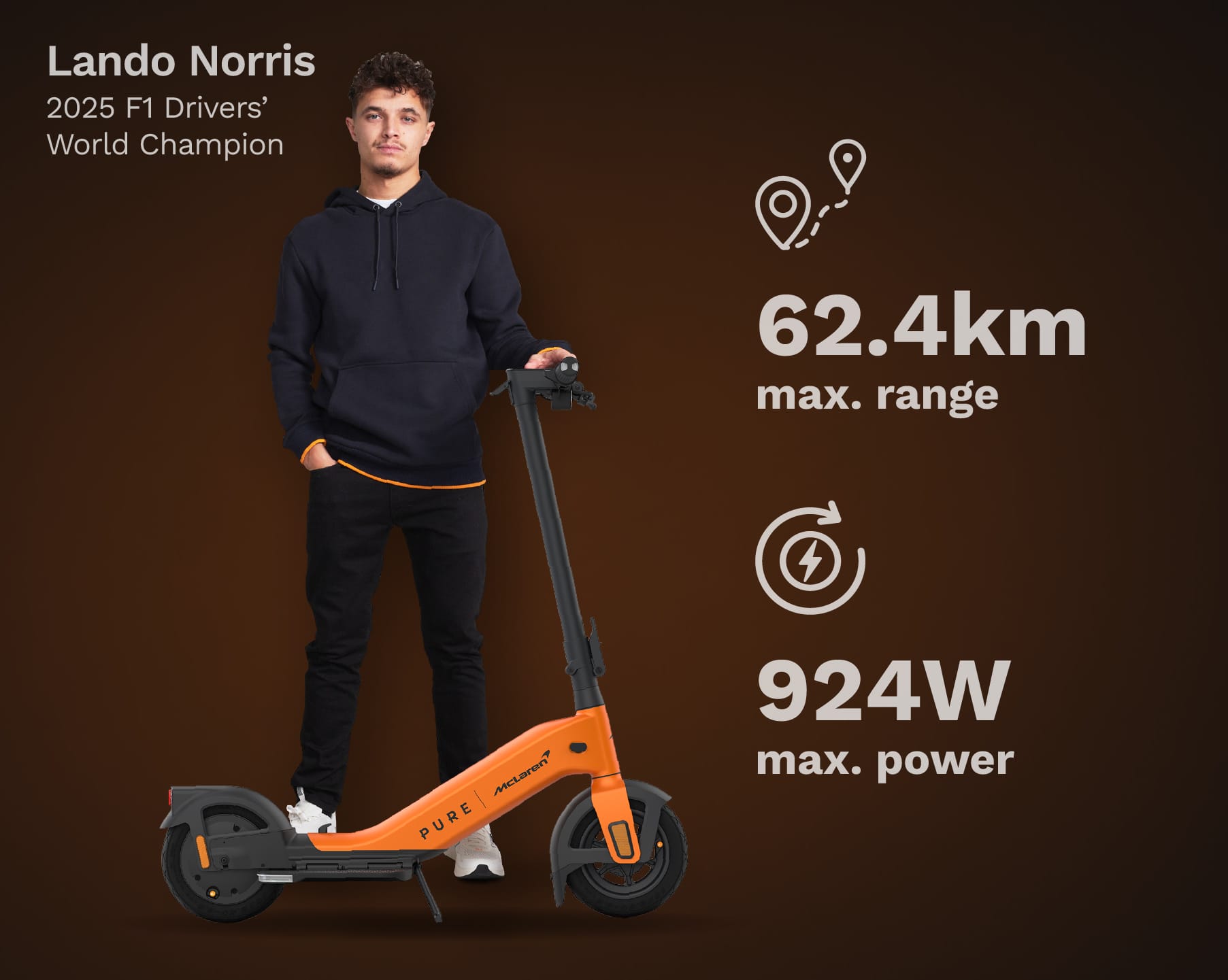 Pure Scooter Papaya Pure x McLaren Papaya