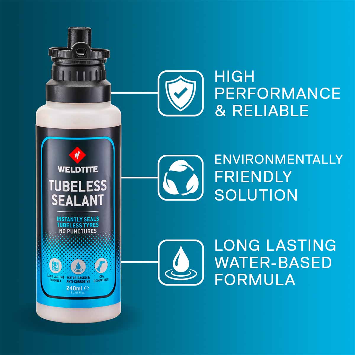 Weldtite Cleaning & Protection Weldtite Tubeless Sealant - Only works with Pure Advance & Air³ scooters